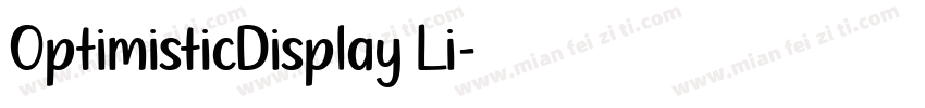 OptimisticDisplay Li字体转换
